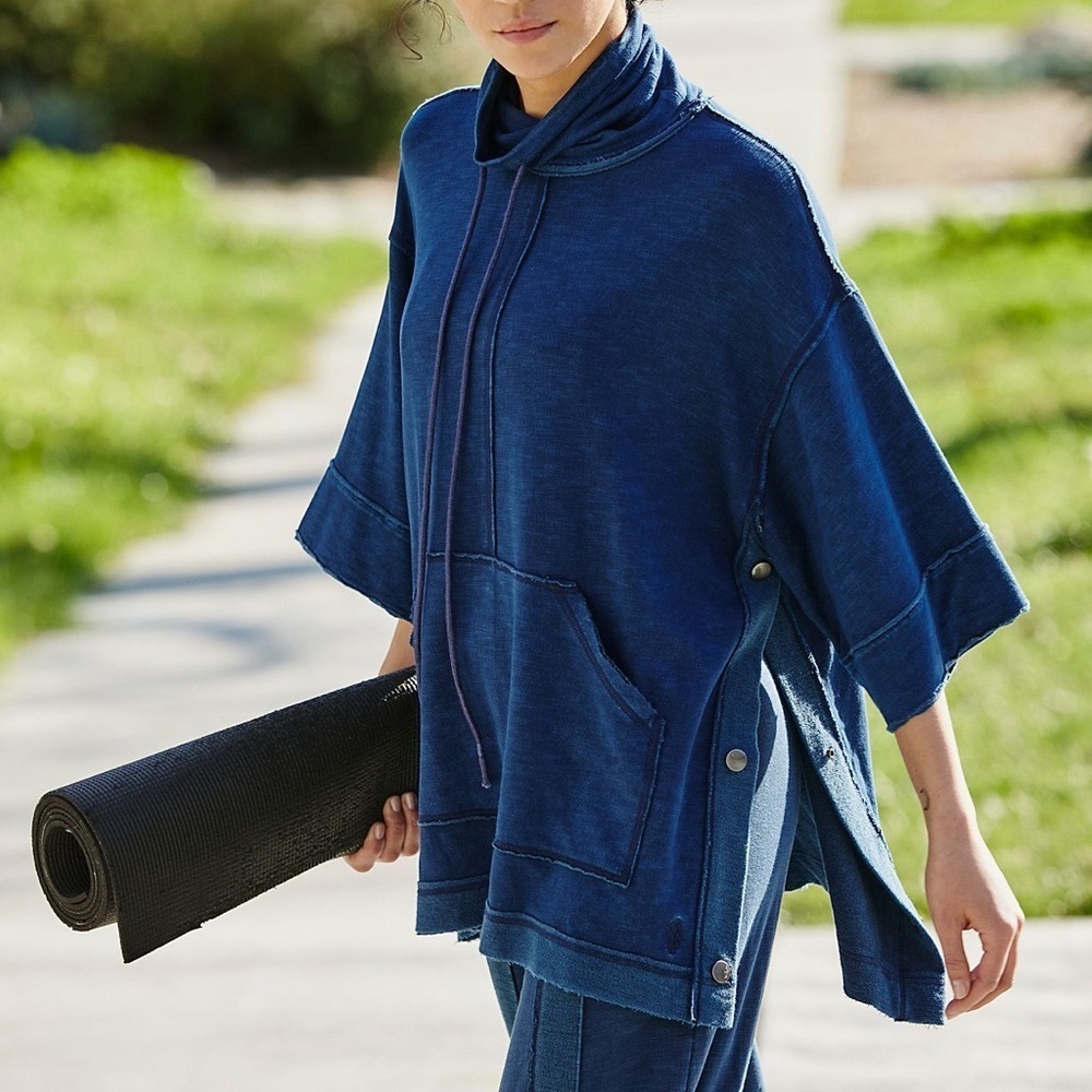 Womens Free People Embers Cowl Neck Sweatshirt - Picture 4 of 8